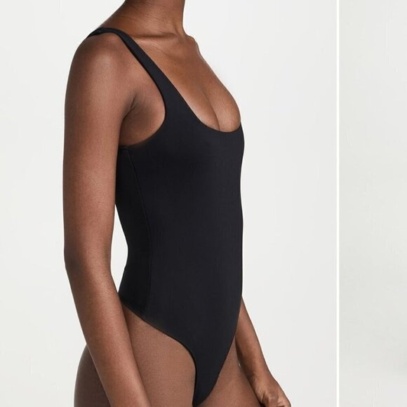 NWT Good American Black Scoop Neck Bodysuit - Size 5 (XXL) - Picture 8 of 10